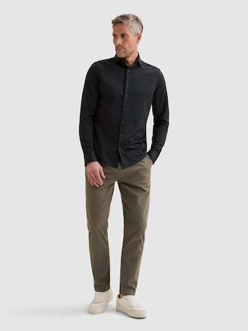 VANGUARD Regular fit Overhemd 'Elevated Knit shirt with widespread collar' in Blauw