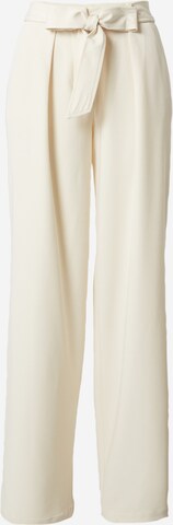 LENI KLUM x ABOUT YOU Loose fit Pleat-Front Pants 'Isa' in White: front