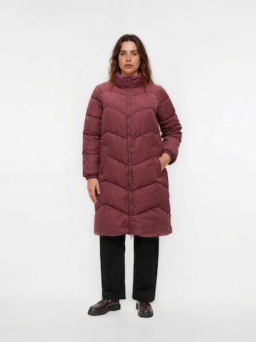 Vero Moda Curve Winter coat 'VMCligario' in Brown
