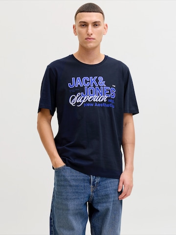 JACK & JONES - Camiseta en azul: frente