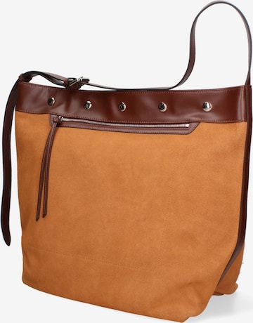 Borsa a spalla di Gave Lux in marrone: frontale