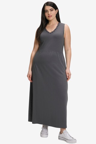 Ulla Popken Dress in Grey: front