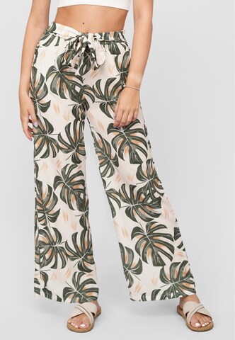 Cloud5ive Wide Leg Hose in Grün: Vorderseite