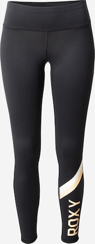 ROXY - Skinny Pantalón deportivo 'RISE & VIBE' en negro: frente