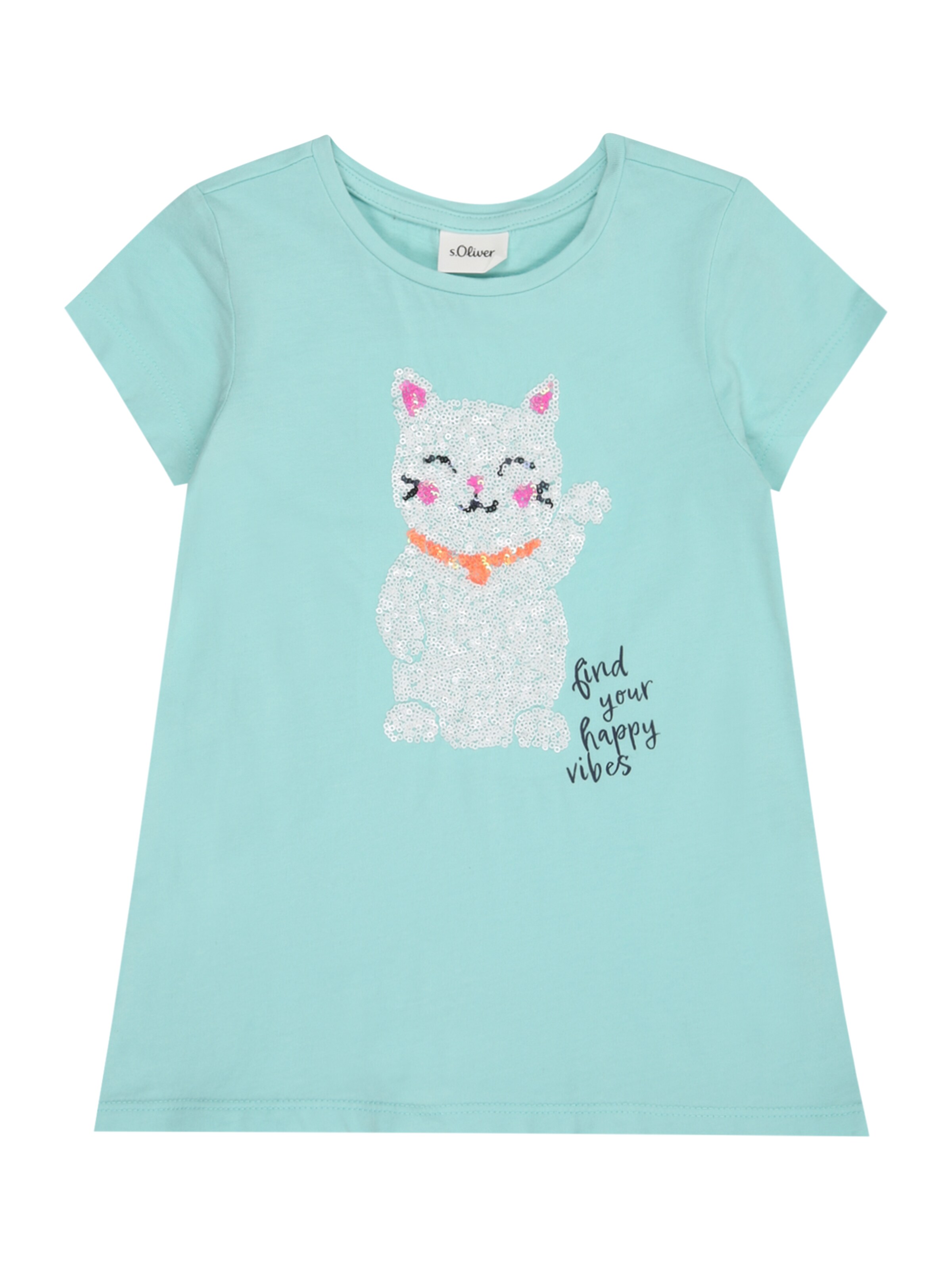 T-Shirt s.Oliver en vert : devant