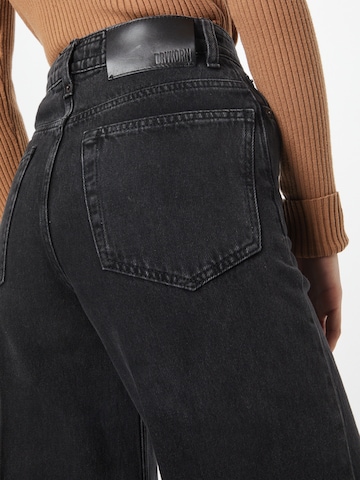 Wide leg Jeans 'CAUSE' de la DRYKORN pe negru