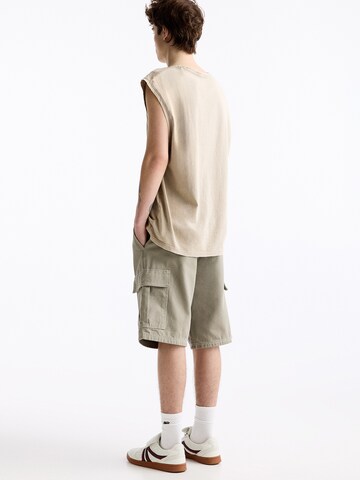 Loosefit Pantalon cargo Pull&Bear en vert