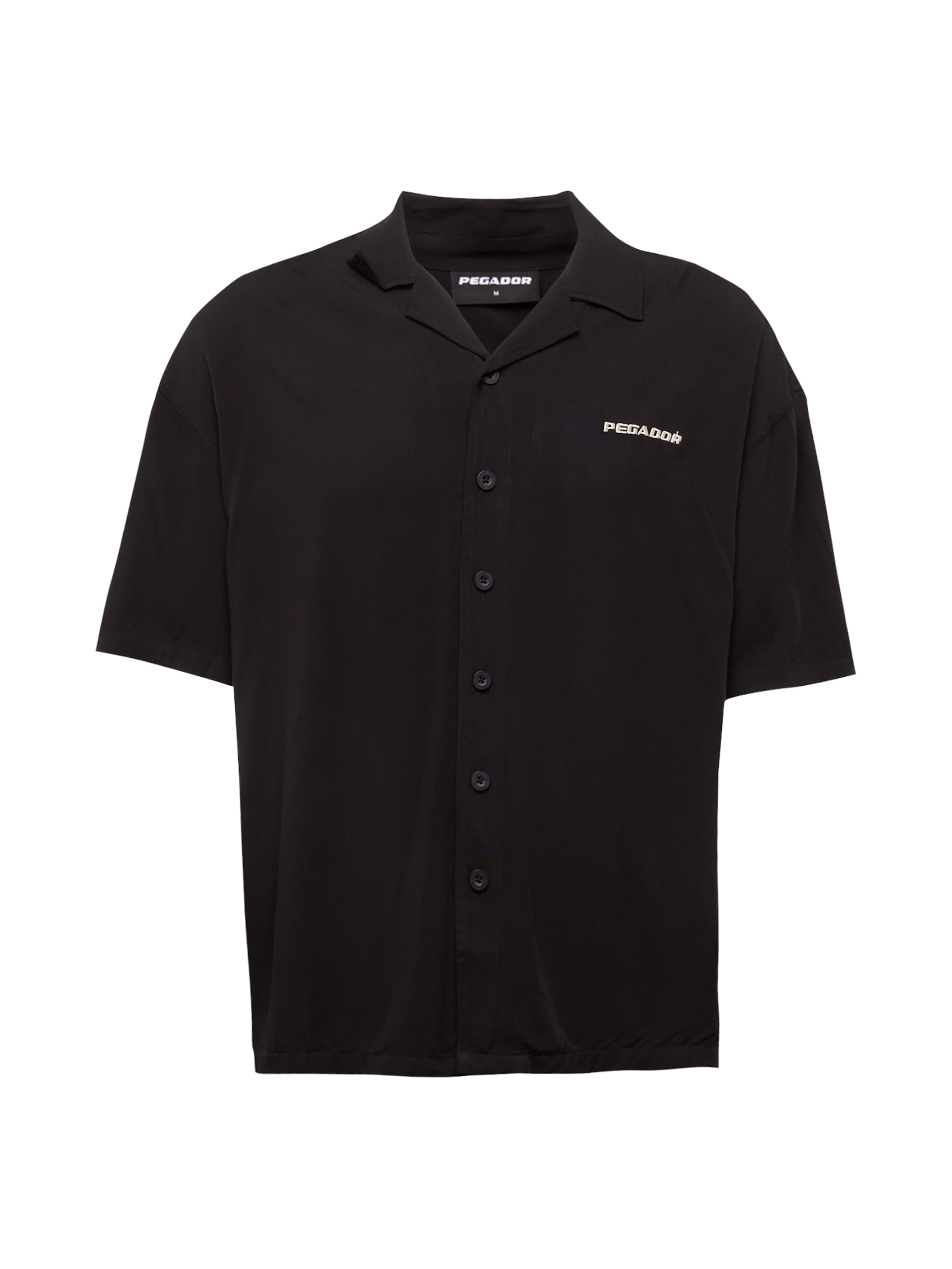 melns Pegador Komforta piegriezums Krekls: no priekšpuses