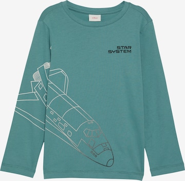 T-Shirt s.Oliver en vert : devant