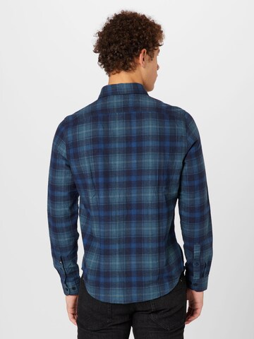 GARCIA Regular fit Button Up Shirt in Blue