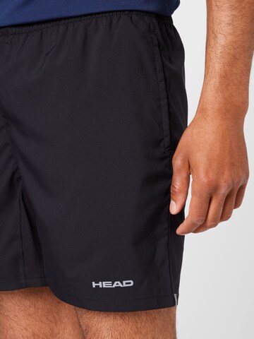 Regular Pantalon de sport HEAD en noir