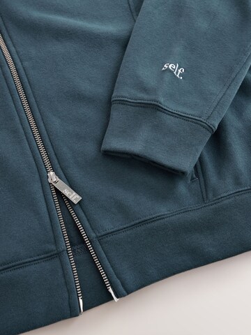 self. Sweatvest in Blauw