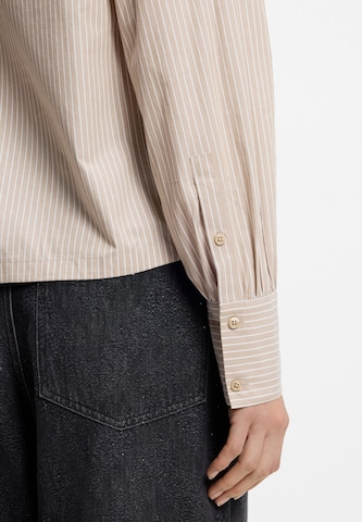 BOSS Bluse 'C_Brapen' in Braun