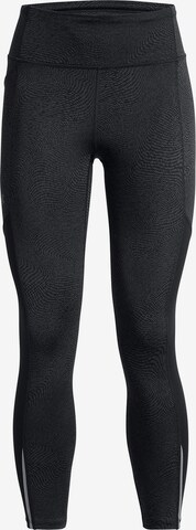 UNDER ARMOUR Skinny Workout Pants 'Fly Fast 3.0' in Black: front