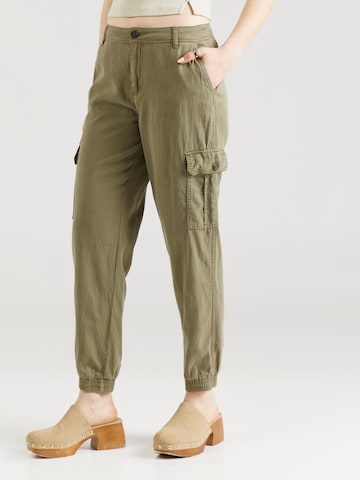 BONOBO Tapered Cargo trousers 'BATTLENOMADF' in Green: front