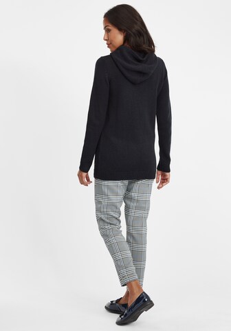 Oxmo Gebreid vest 'Cable' in Zwart