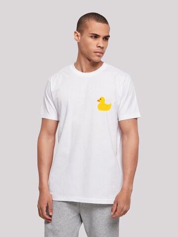 F4NT4STIC Shirt 'Rubber Duck' in Wit: voorkant