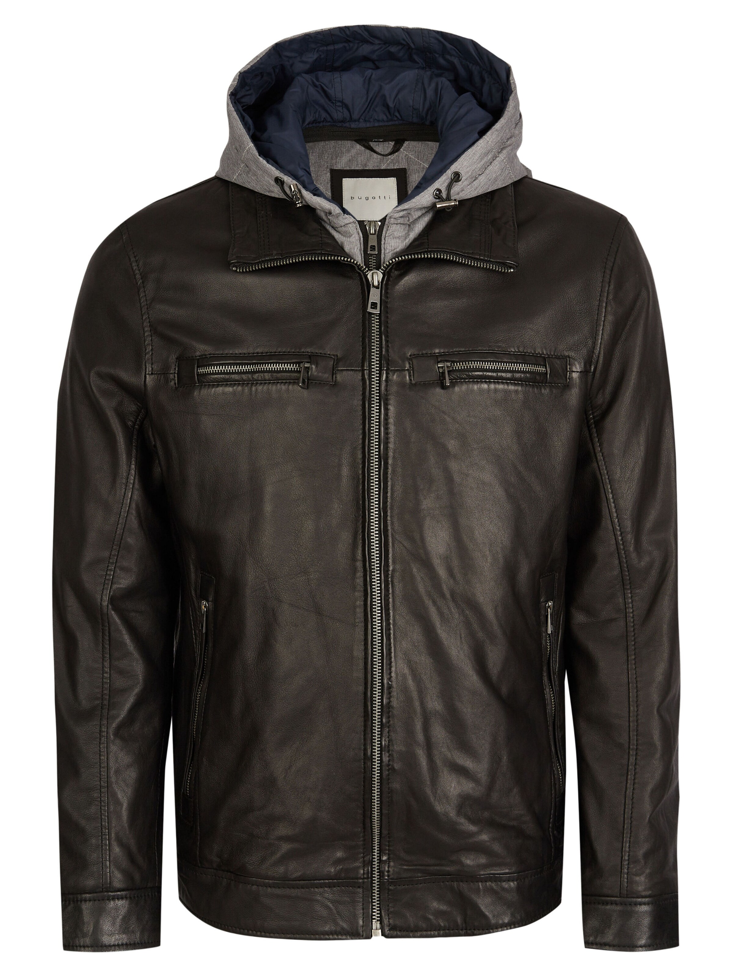 bugatti Between-Season Jacket 'BUAurelino' in Black: front