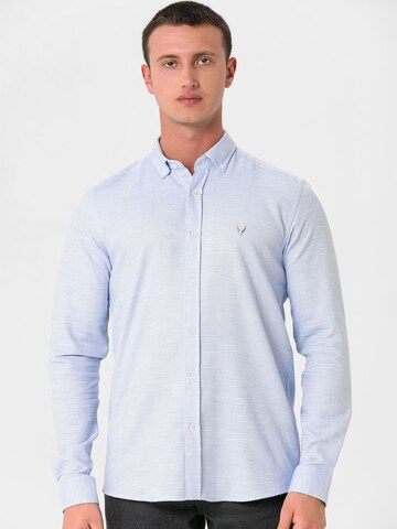 Slim fit Cămașă de la By Diess Collection pe albastru