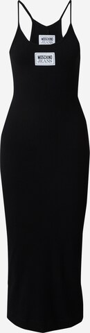 Rochie de la Moschino Jeans pe negru: față