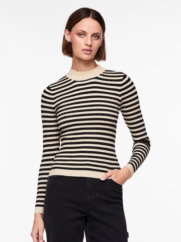 Pullover 'PCCrista' di PIECES in beige: frontale