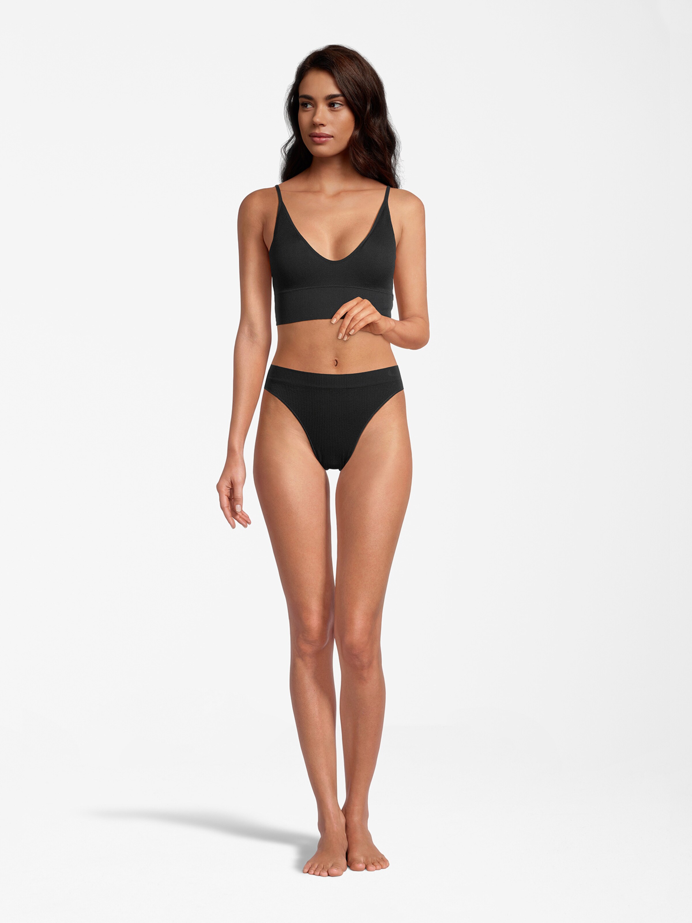 A ROPOSTALE Braga de bikini en Negro ABOUT YOU