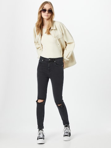 NU-IN Skinny Jeans in Schwarz