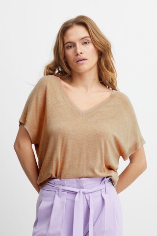 b.young Strickpullover 'PIMBA' in Beige: predná strana