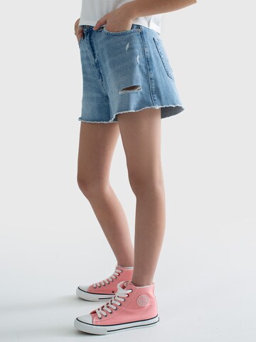 BIG STAR Regular Shorts 'Sally' in Blau