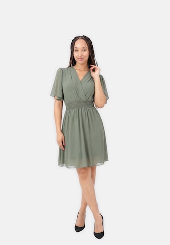 Elara Cocktailjurk in Groen: voorkant