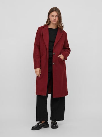 VILA Between-Seasons Coat 'Valji' in Red