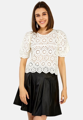 TOOche Blouse 'Carini' in Wit: voorkant