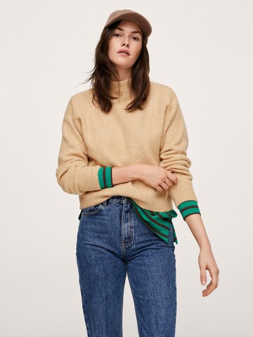 MANGO Sweater 'Marina' in Beige: front