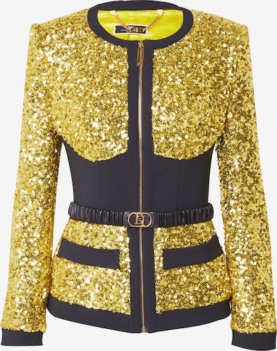 Elisabetta Franchi Veste mi-saison en jaune / noir, Vue avec produit