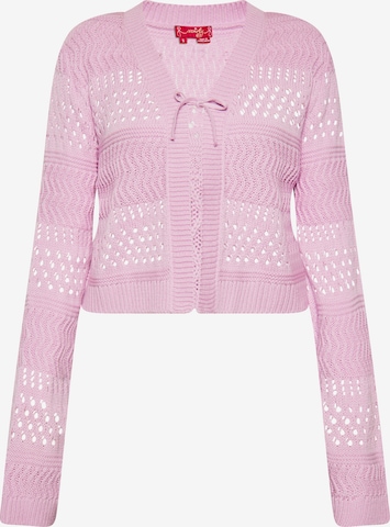 rožinė swirly Kardiganas: priekis