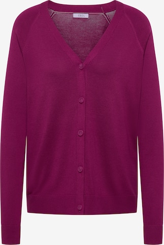 CECIL Knit Cardigan in Pink: front