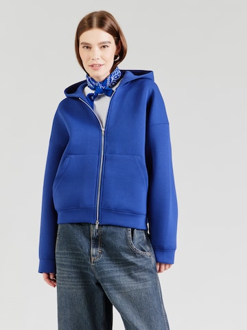 WEEKDAY Zip-Up Hoodie 'Scarlet' in Blue: front