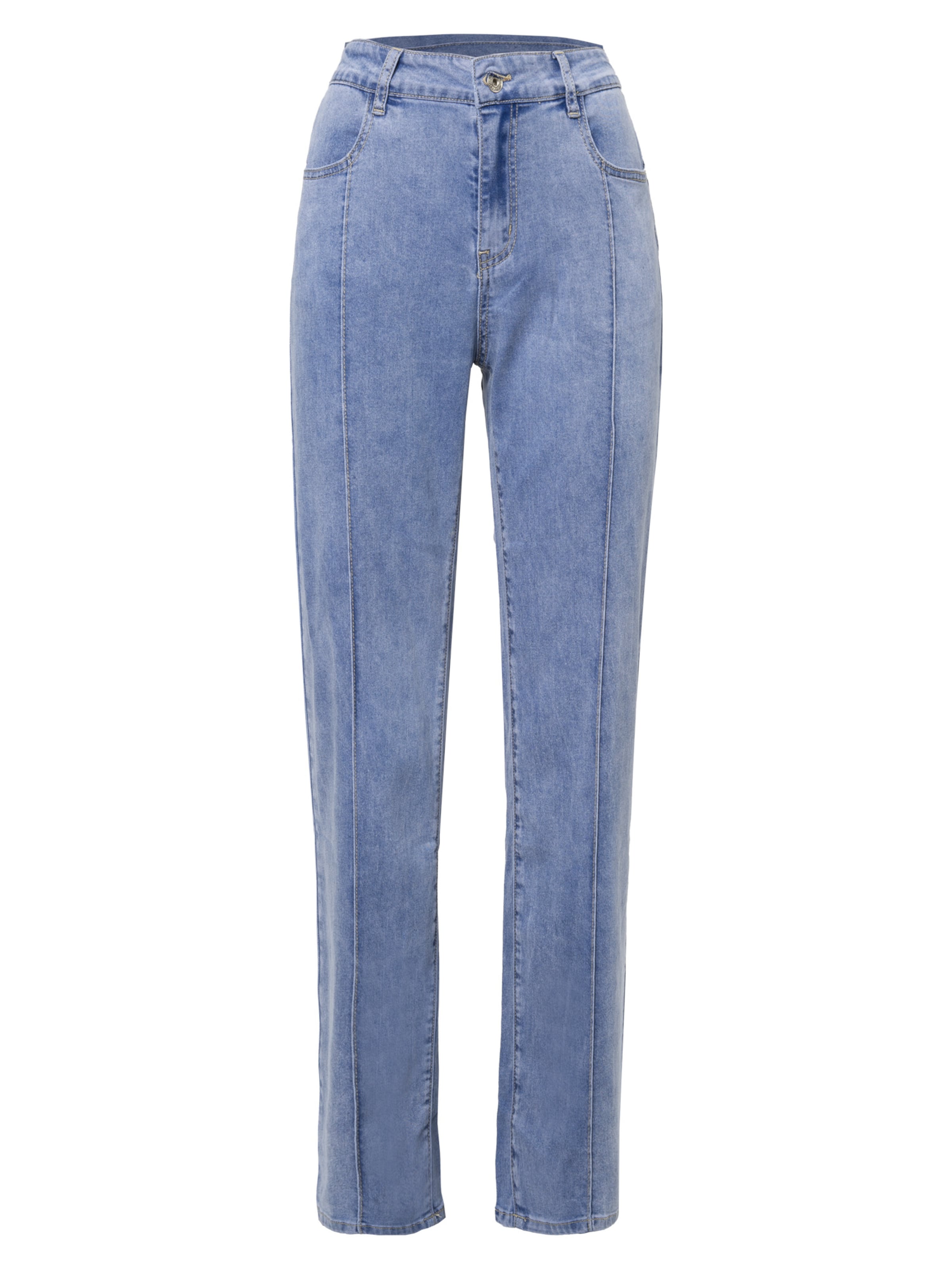 Influencer Flared Jeans &#x27; Piping&#x27; i blå: framsida