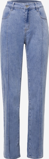 Influencer Farkut ' Piping' värissä sininen denim, Tuotenäkymä