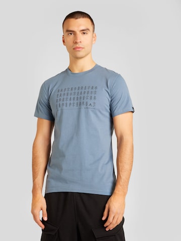 T-Shirt fonctionnel 'Outsider By Nature' Haglöfs en bleu : devant