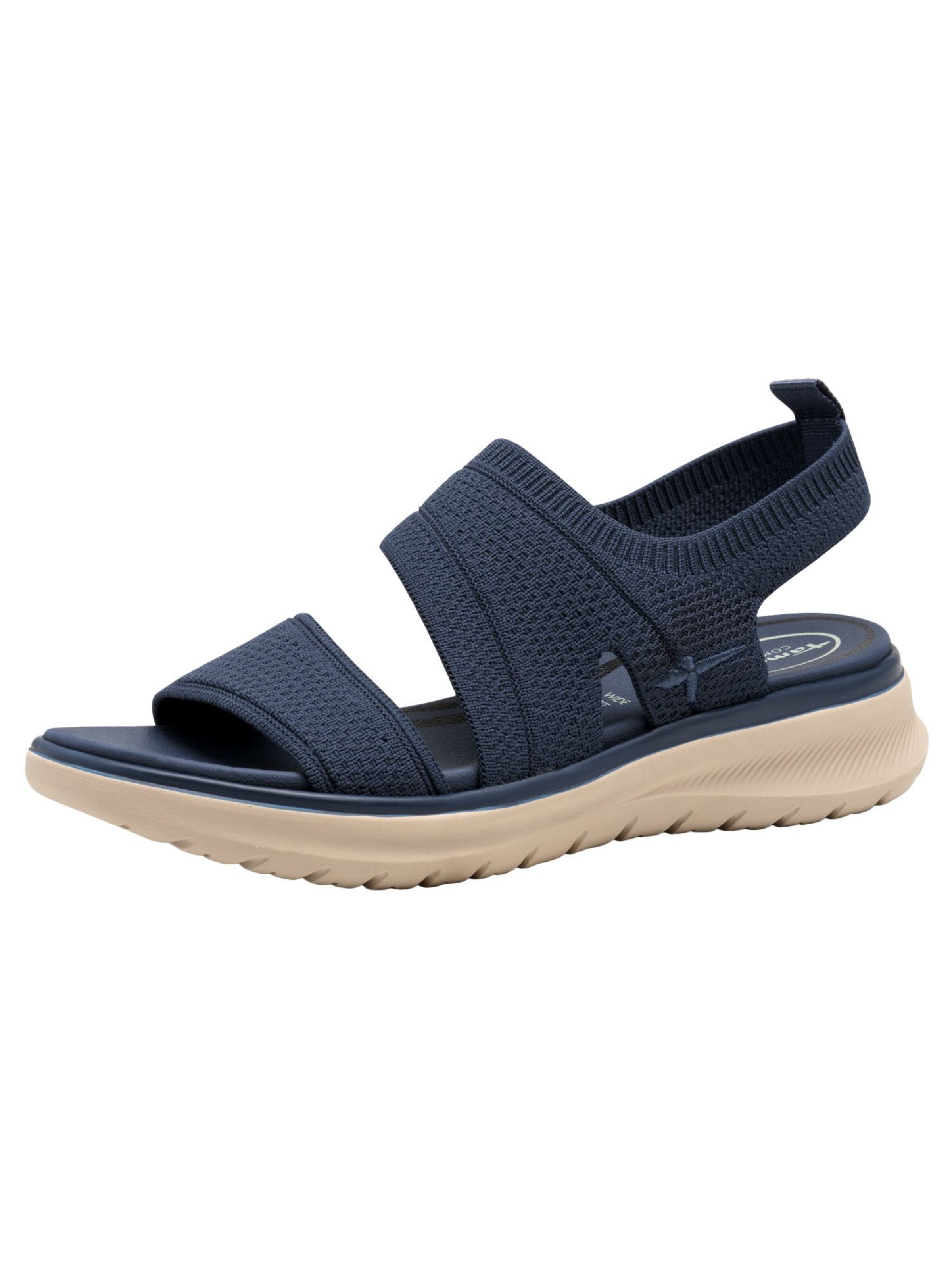 Sandales Tamaris en bleu : devant