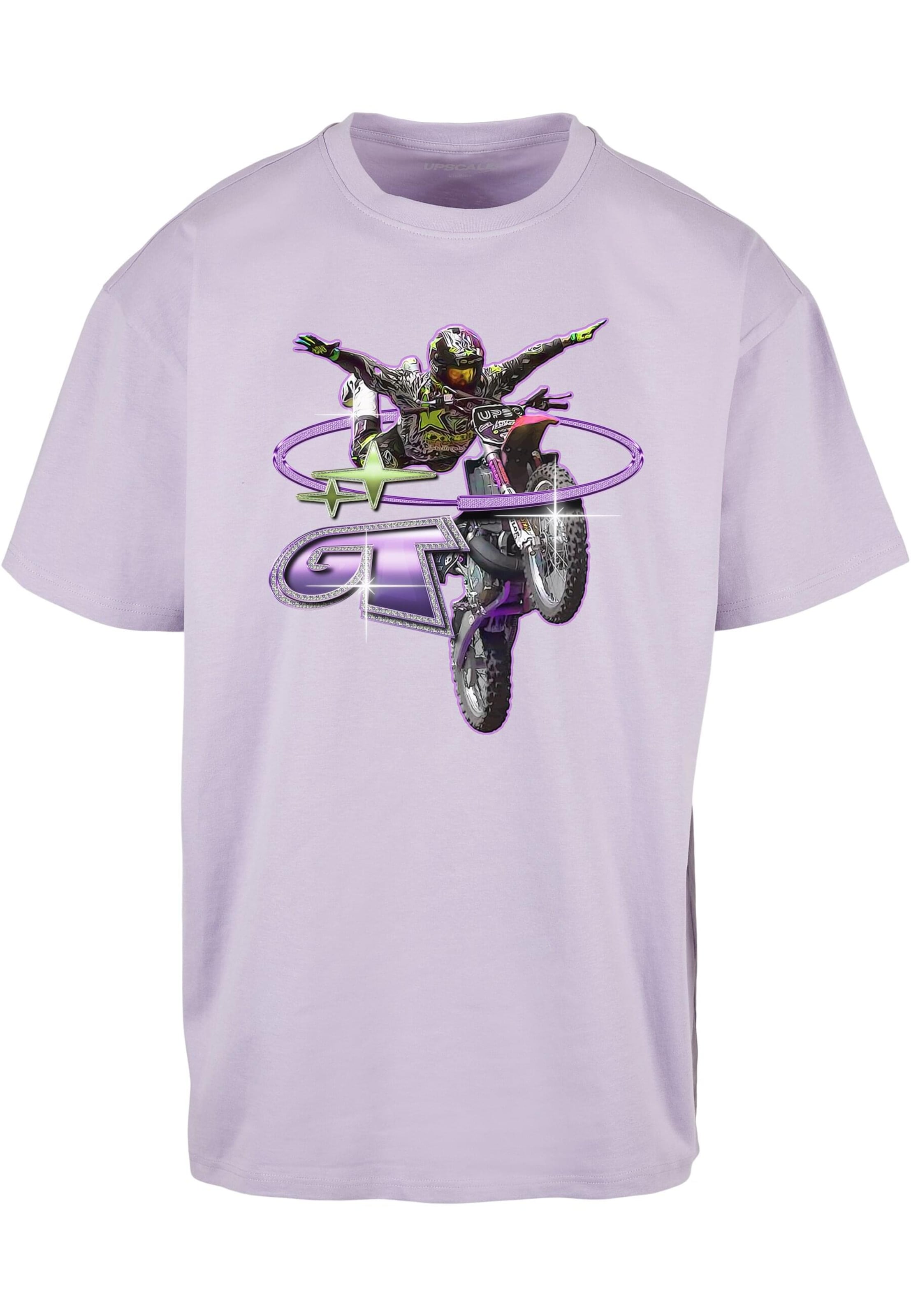 MT Upscale - Camiseta 'Moto' en lila: frente
