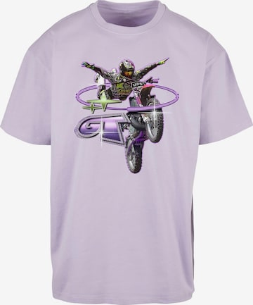 MT Upscale - Camiseta 'Moto' en lila: frente