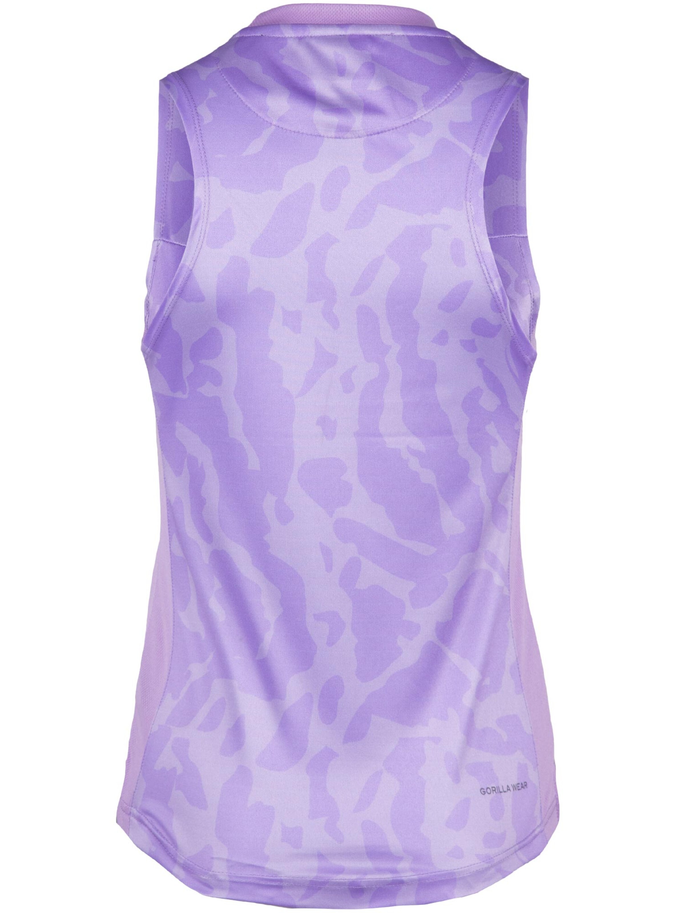 Gorilla Wear Sports top 'Raleigh' in Purple: front