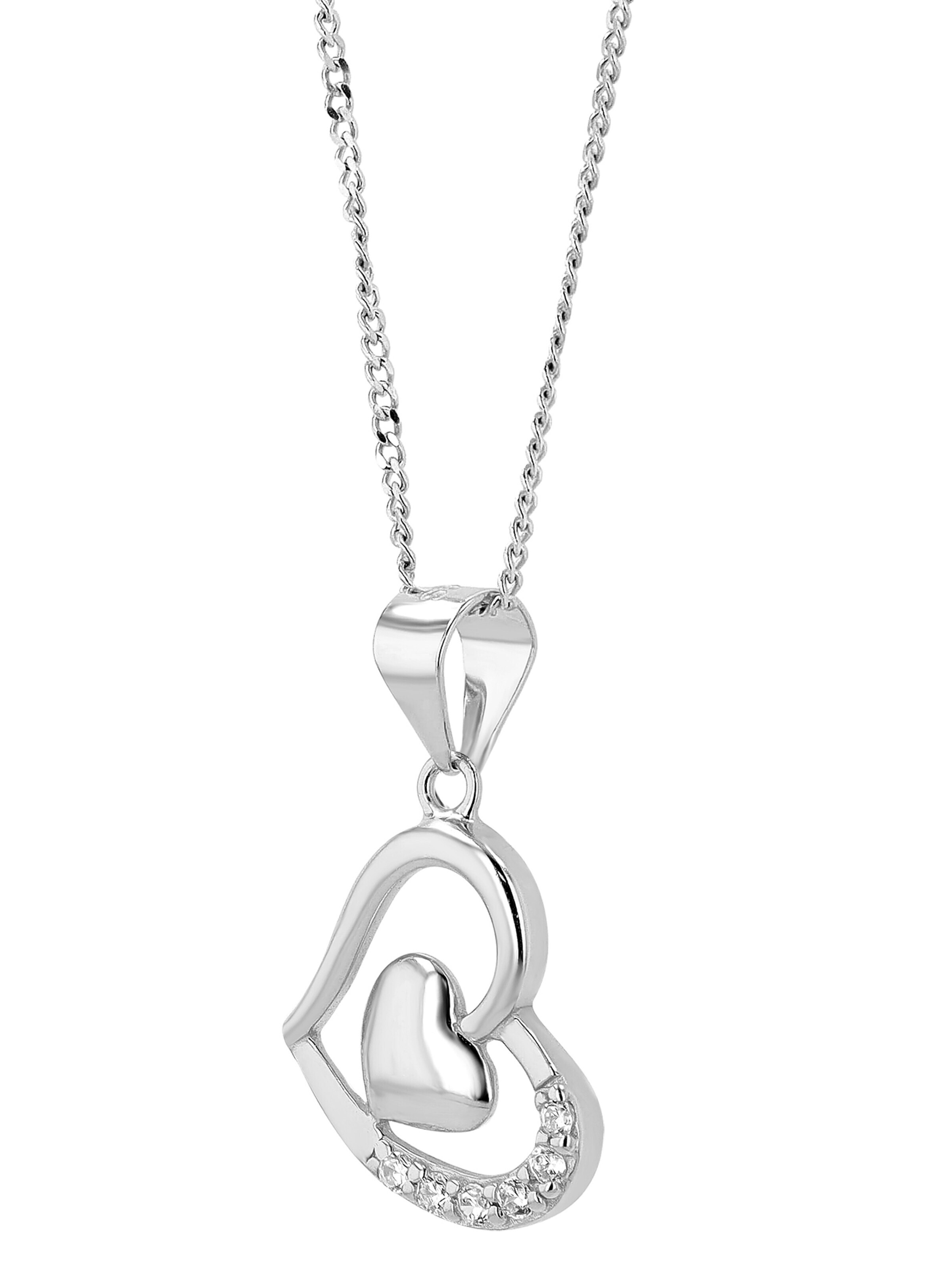 Akzent Pendant '"Banja" aus 925 Sterlingsilber, rhodiniert, langlebig' in Silver: front