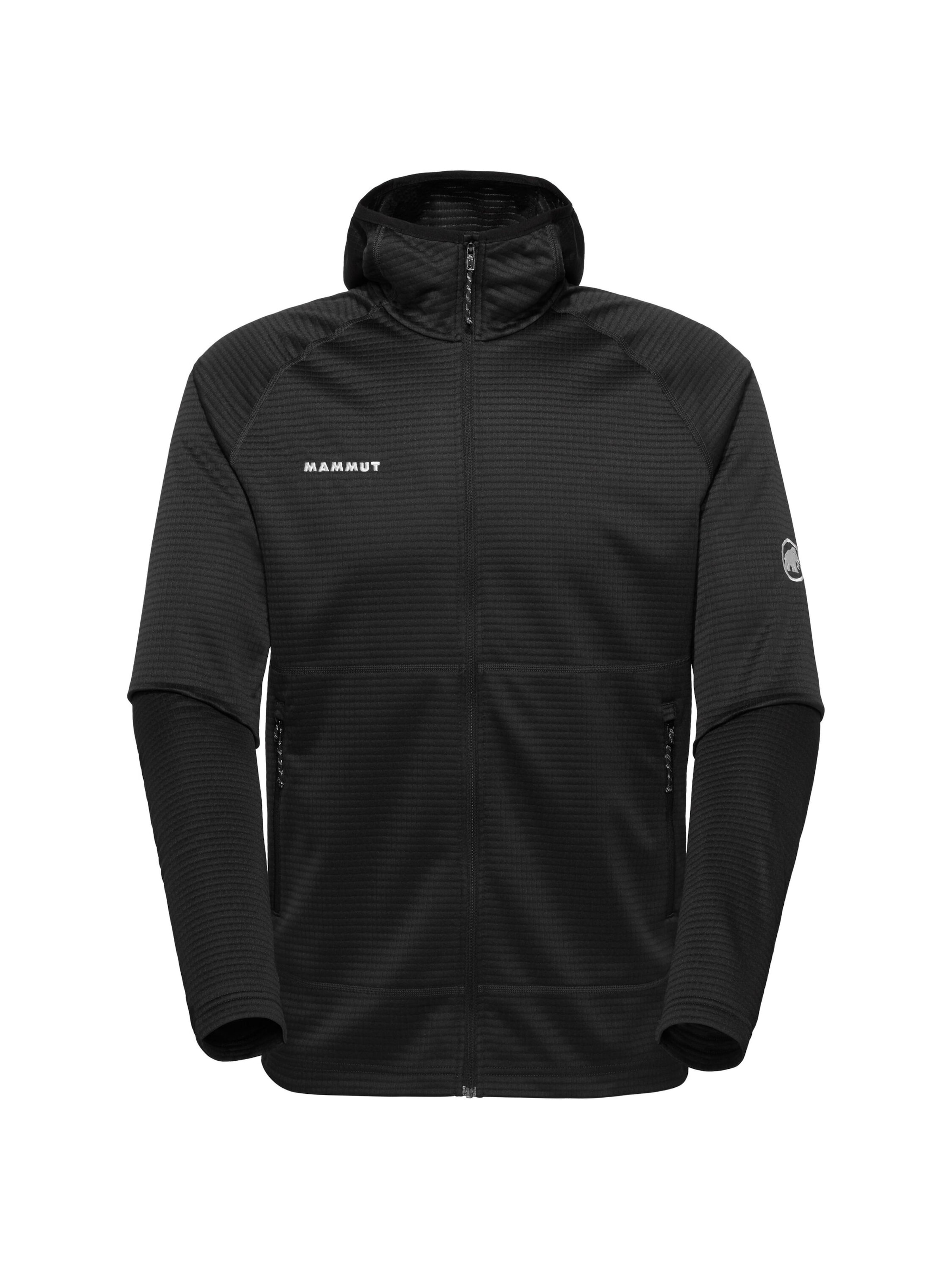 MAMMUT Funktionsfleecejacke ‘Crag' in Schwarz: Vorderseite