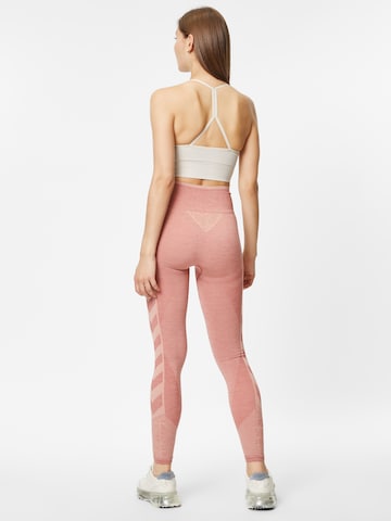 Hummel Skinny Workout Pants 'Energy' in Pink