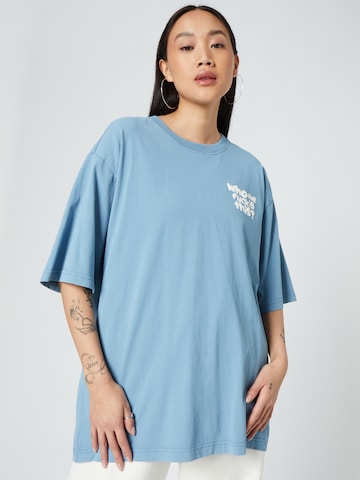 ABOUT YOU x Dardan Shirt 'Nick' in Blauw: voorkant