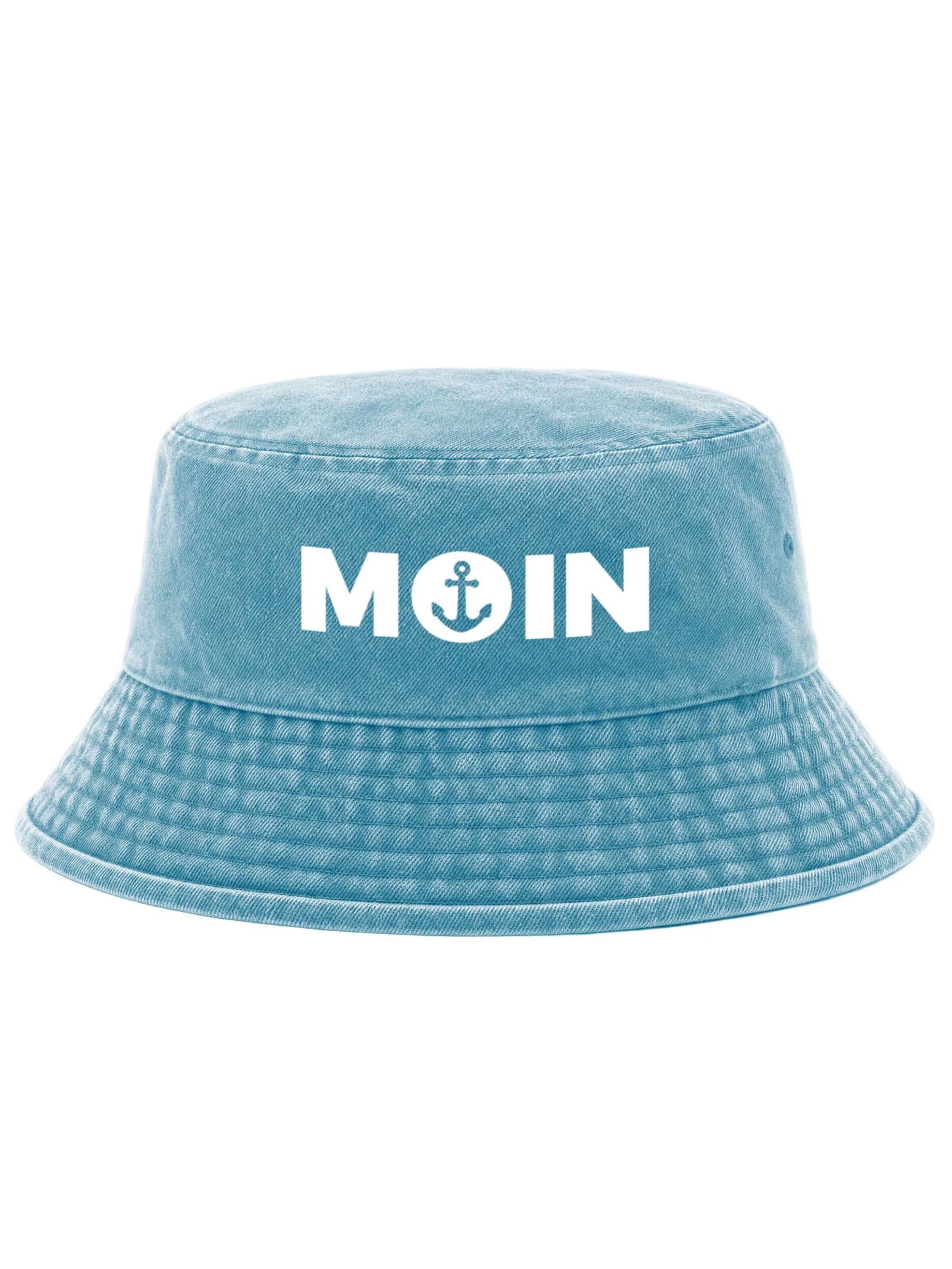 Neverless Hat 'Moin' in Blue: front