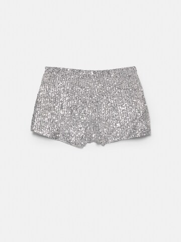 Pull&Bear Štandardný strih Nohavice 'PACIFIC' - Strieborná